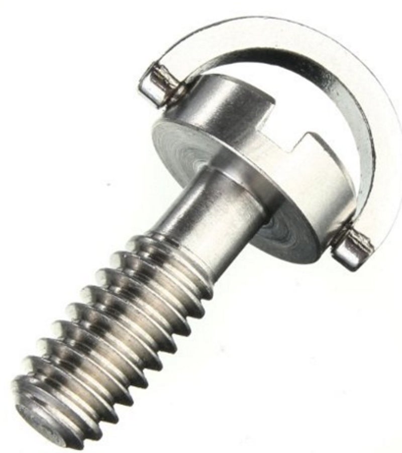 Yosoo 2Pcs 1/4" Camera Tripod Screws, DRing Screw, 2 Pack - Image 1